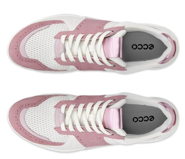 Ecco Biom C4 scarpe da golf da donna, blush/bianco/old rose metallic