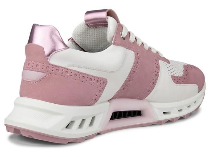 Ecco Biom C4 scarpe da golf da donna, blush/bianco/old rose metallic