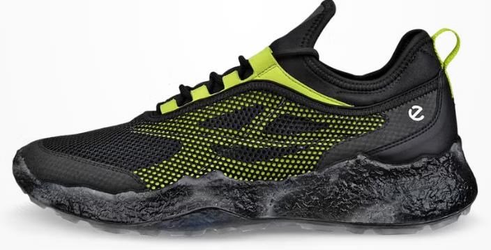 Ecco Biom H5 scarpe da golf uomo, nero/lime punch