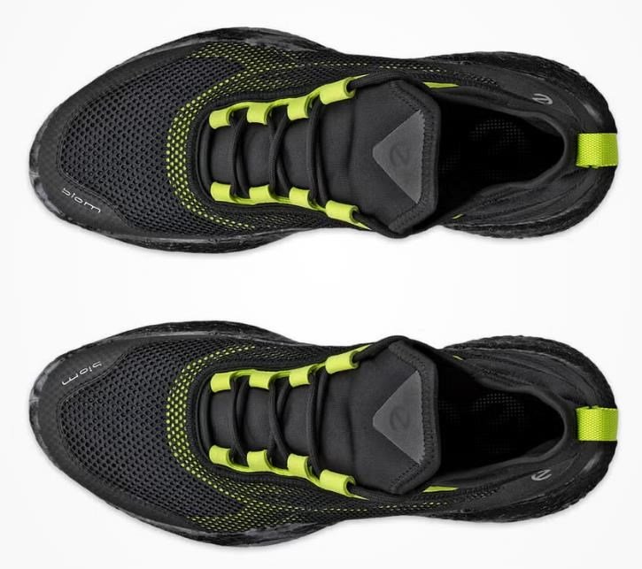 Ecco Biom H5 scarpe da golf uomo, nero/lime punch