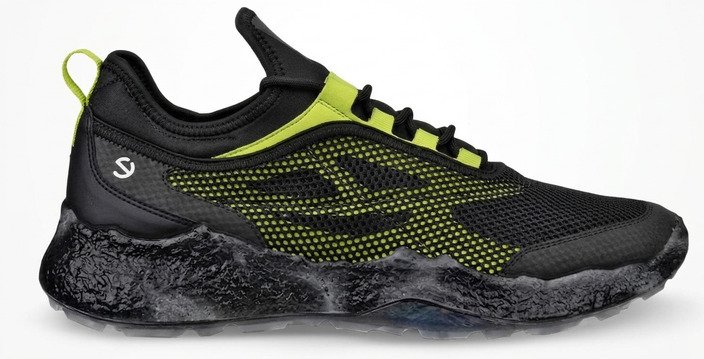 Ecco Biom H5 scarpe da golf uomo, nero/lime punch