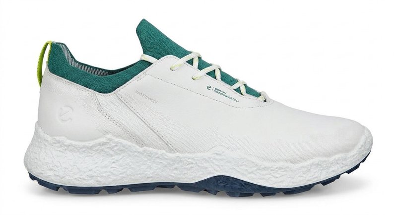 Ecco Biom H5 scarpe da golf uomo, white/baygreen