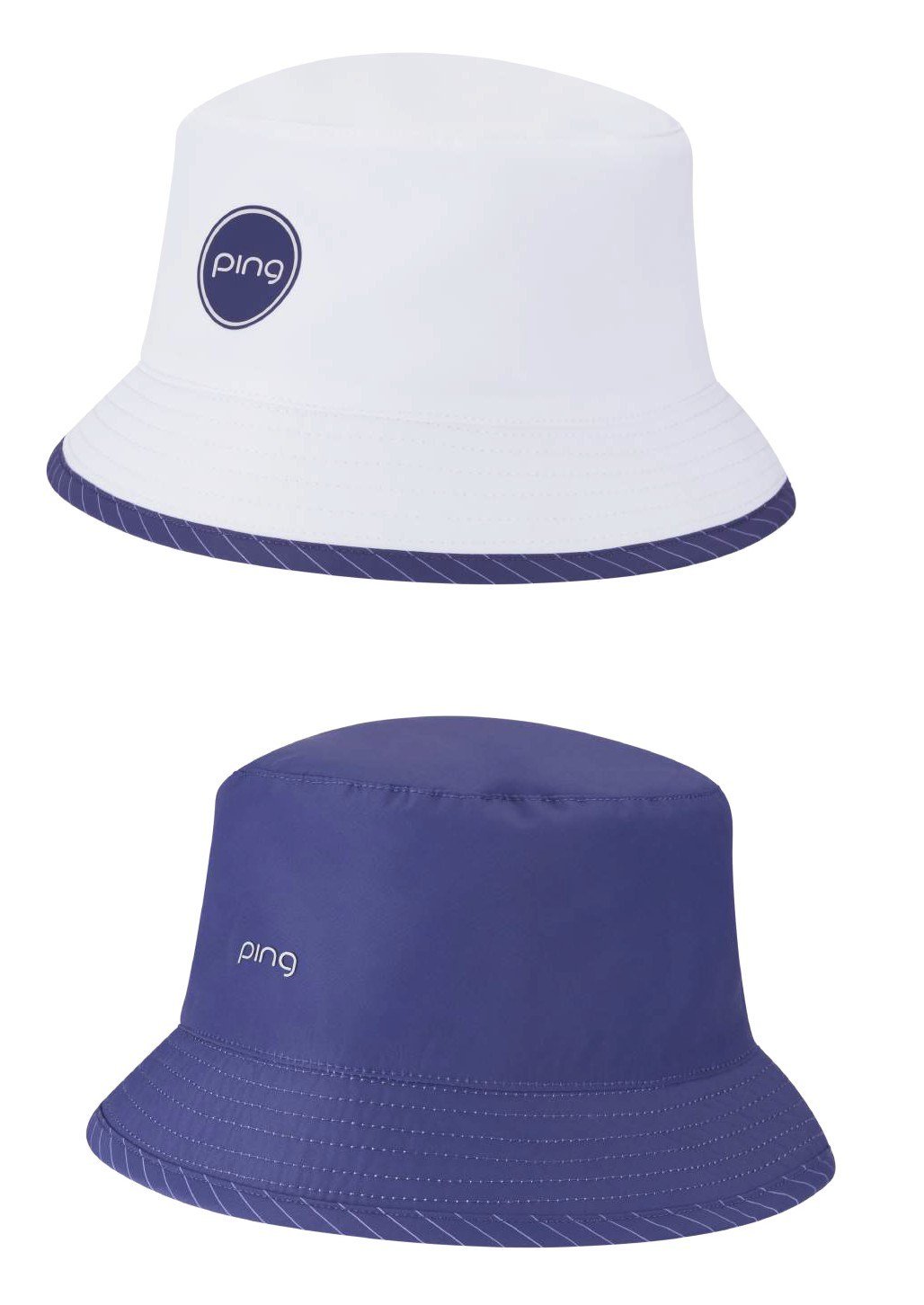 PING G Le4 cappello da sole reversibile da donna, bianco/prugna