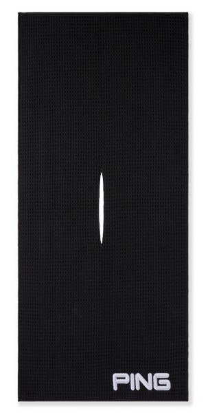 PING Golf Ping Tour asciugamano da golf nero