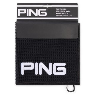 PING Golf Ping Clip asciugamano da golf, nero