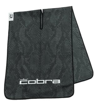 Cobra Snakeskin asciugamano da golf, nero snakeskin