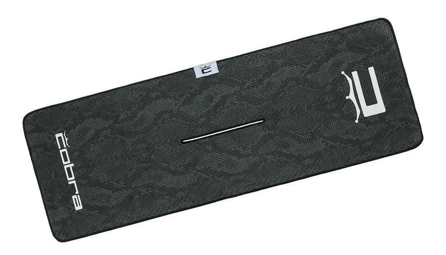 Cobra Snakeskin asciugamano da golf, nero snakeskin