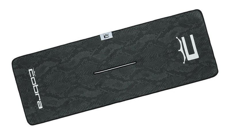 Cobra Snakeskin asciugamano da golf, nero snakeskin