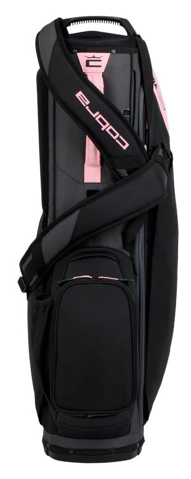 Cobra Ultralight 2 stand bag, nero/oro rosa