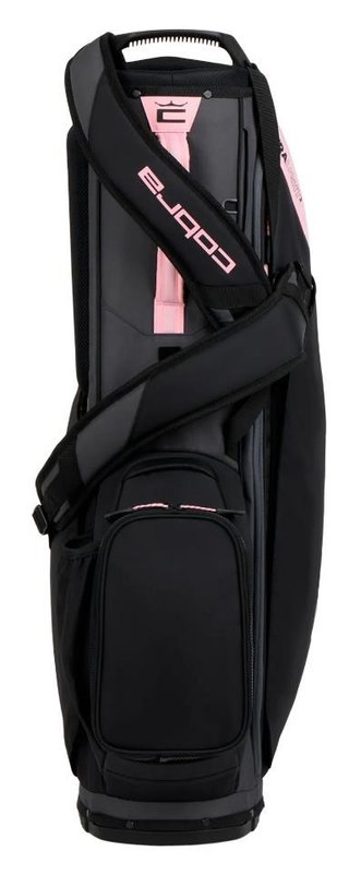 Cobra Ultralight 2 stand bag, nero/oro rosa