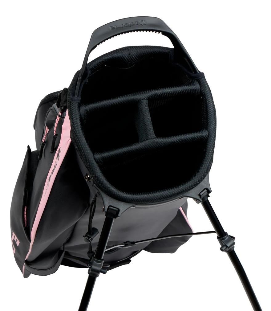 Cobra Ultralight 2 stand bag, nero/oro rosa