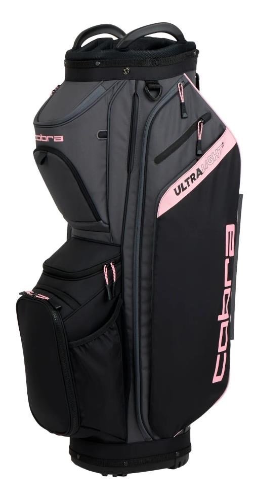 Cobra Ultralight 2 cart bag, nero/oro rosa