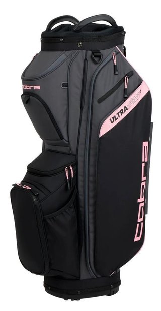 Cobra Ultralight 2 cart bag, nero/oro rosa