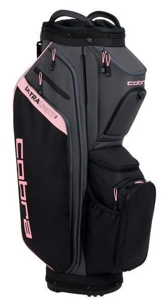 Cobra Ultralight 2 cart bag, nero/oro rosa