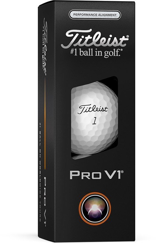 Titleist Pro V1 2025 palline da golf, Performance Alignment BLACK