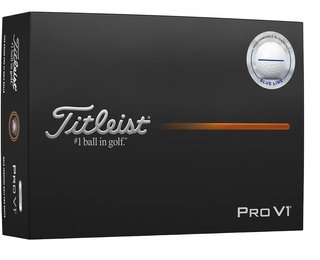 Titleist Pro V1 2025 palline da golf, Performance Alignment Blue