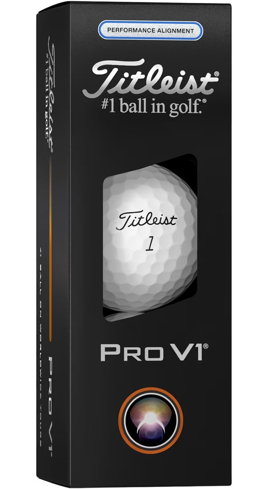 Titleist Pro V1 2025 palline da golf, Performance Alignment Blue
