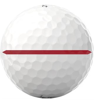 Titleist Pro V1 2025 palline da golf (12 palline), Performance Alignment RED
