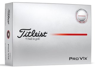 Titleist Pro V1x 2025 palline da golf, Performance Alignment RED