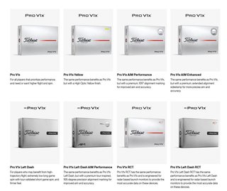 Titleist Pro V1x Left Dash AIM Enhanced palline da golf 2026