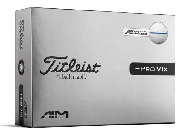 Titleist Pro V1x Left Dash Performance Alignment Blue palline da golf