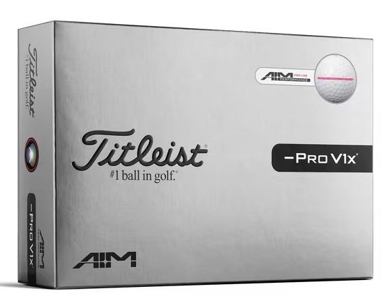 Titleist Pro V1x Left Dash Performance Alignment Pink palline da golf