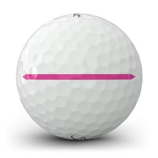 Titleist Pro V1x Left Dash Performance Alignment Pink palline da golf