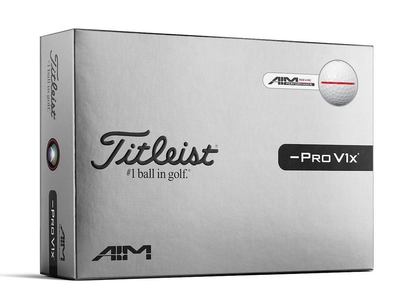 Titleist Pro V1x Left Dash Performance Alignment RED palline da golf