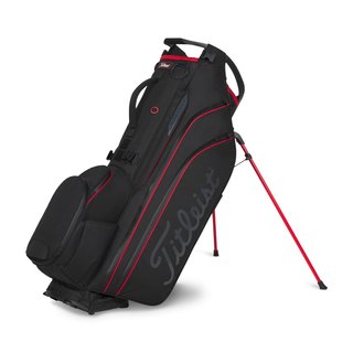 Titleist Hybrid 14 StaDry stand bag, nero/nero/rosso