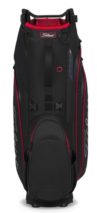 Titleist Hybrid 14 StaDry stand bag, nero/nero/rosso