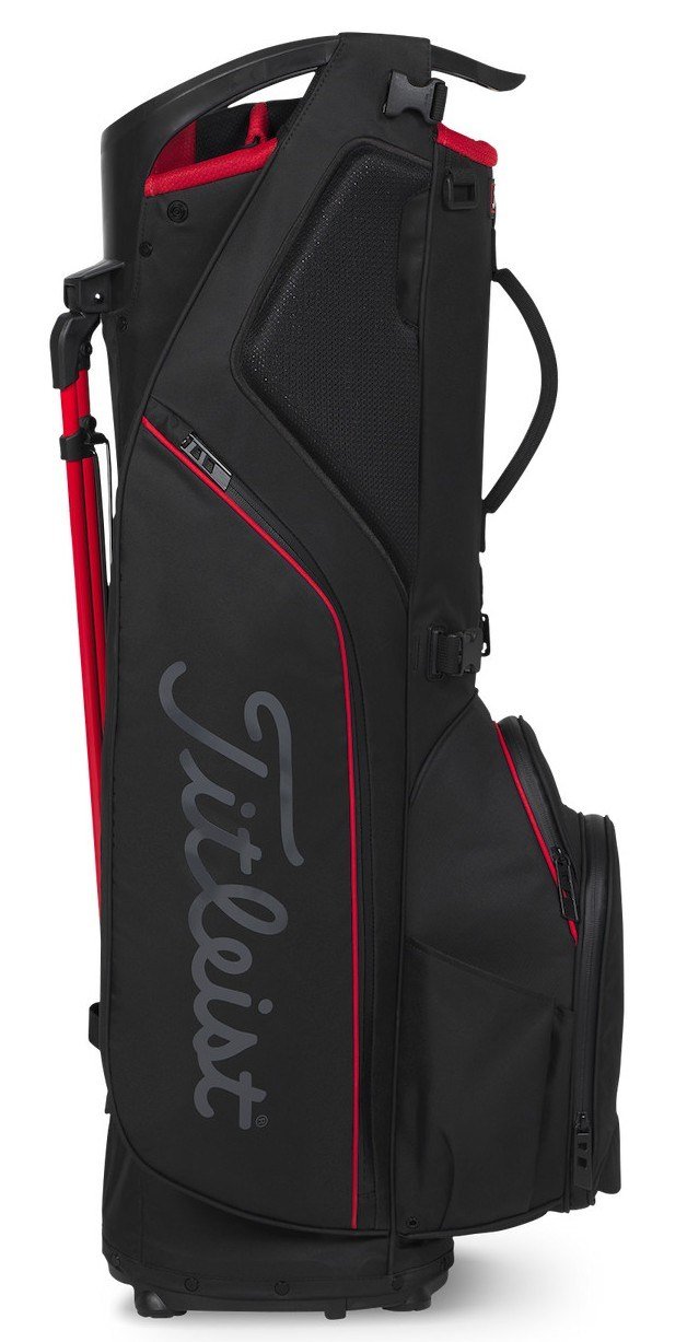 Titleist Hybrid 14 StaDry stand bag, nero/nero/rosso