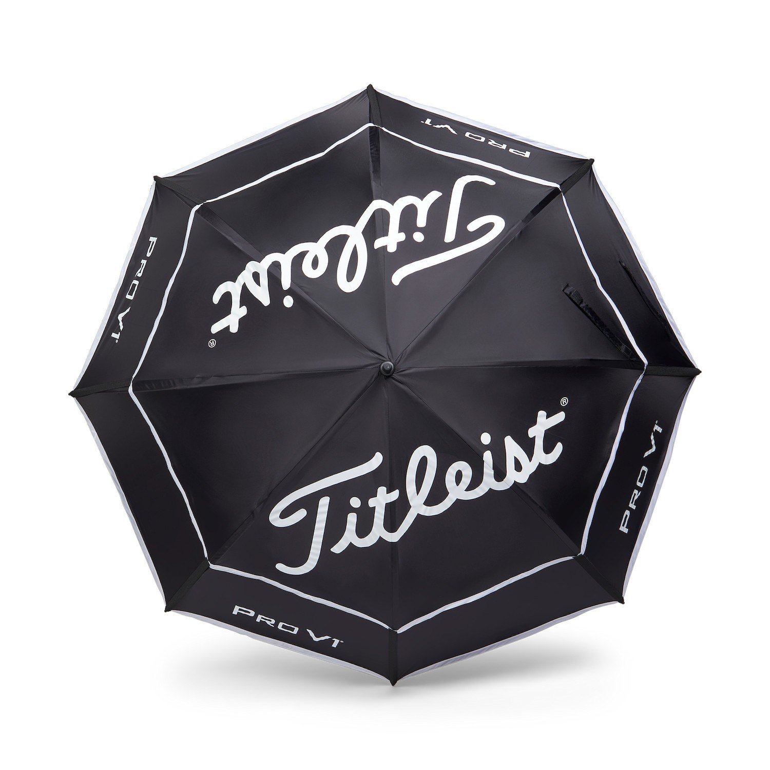 Titleist Tour Double Canopy ombrello, nero/bianco