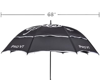 Titleist Tour Double Canopy ombrello, nero/bianco
