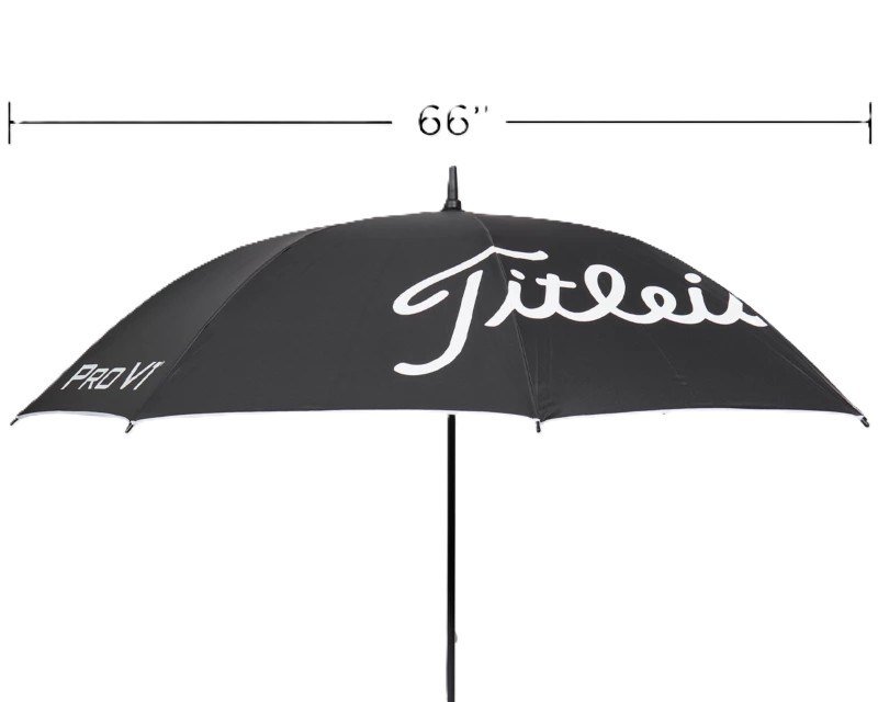 Titleist Tour Lightweight UV ombrello, nero/bianco