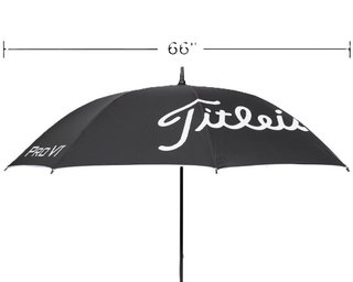 Titleist Tour Lightweight UV ombrello, nero/bianco