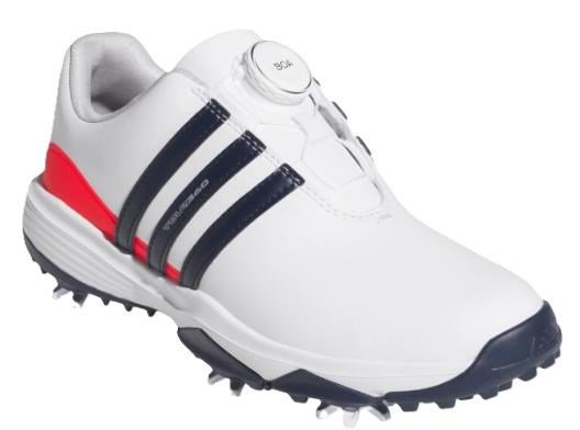 Adidas Tour360 24 Boa junior scarpe da golf, bianche