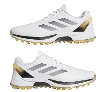 Adidas Adizero ZG Spikeless scarpe da golf uomo, bianco/grigio