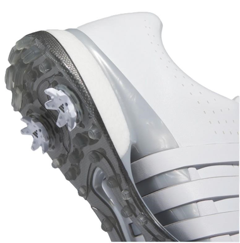 Adidas Tour360 24 Wide scarpe da golf uomo, bianco/argento
