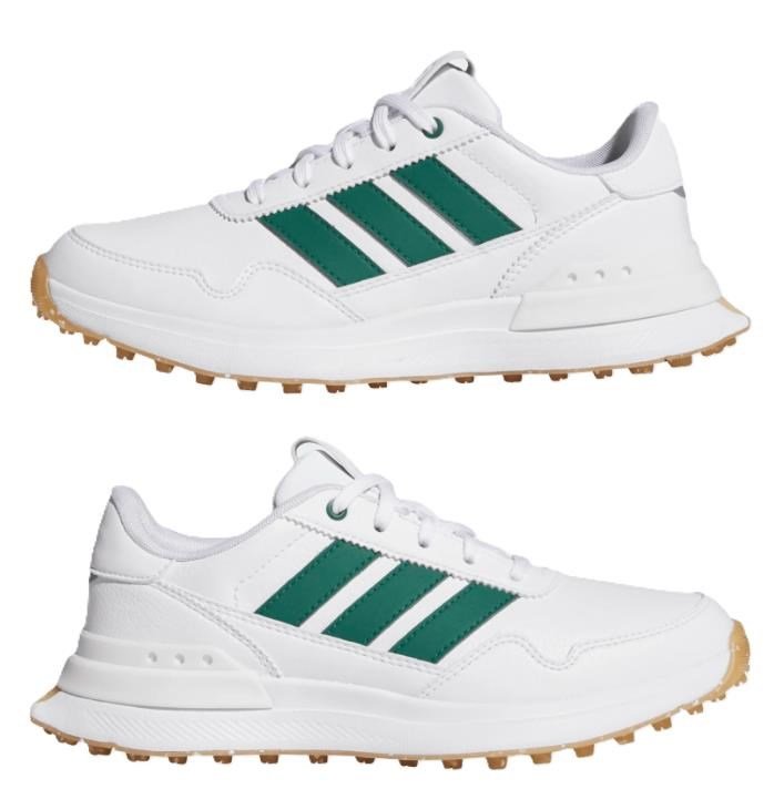 Adidas S2G 26 Spikeless scarpe da golf junior, bianche