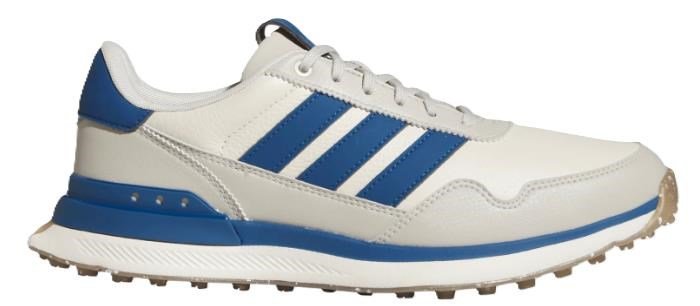 Adidas S2G 26 Leather Spikeless scarpe da golf uomo, bianco/blu