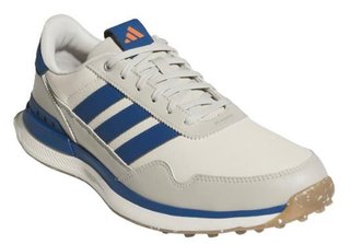 Adidas S2G 26 Leather Spikeless scarpe da golf uomo, bianco/blu