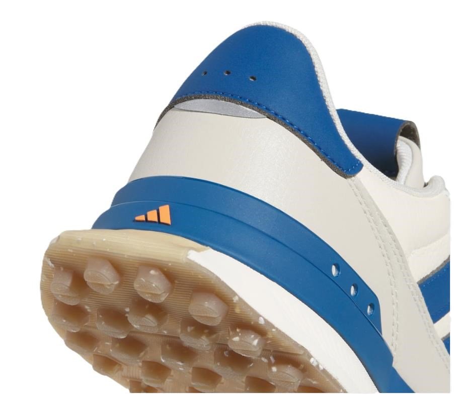 Adidas S2G 26 Leather Spikeless scarpe da golf uomo, bianco/blu