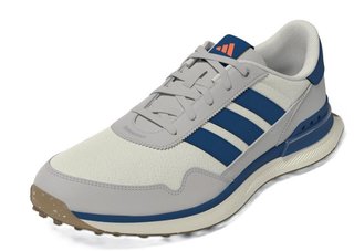 Adidas S2G 26 Leather Spikeless scarpe da golf uomo, bianco/blu