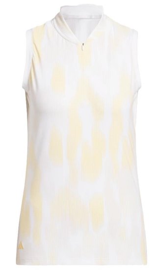 Adidas Ultimate365 Tour Printed senza maniche polo da donna, seicta