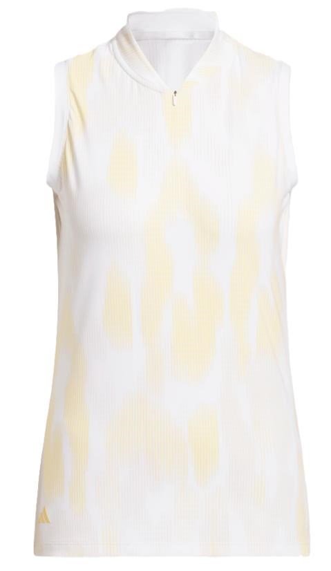 Adidas Ultimate365 Tour Printed senza maniche polo da donna, seicta