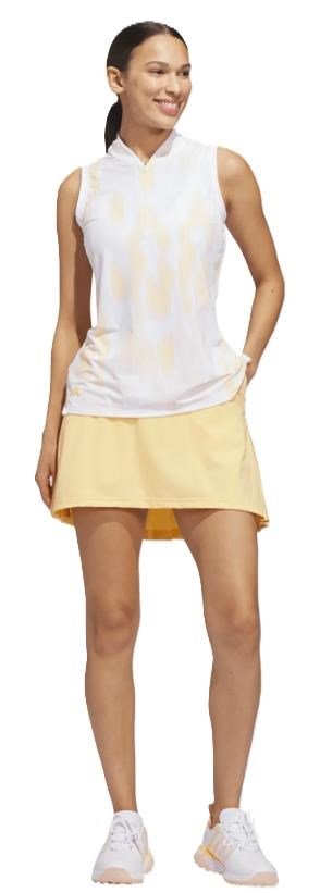 Adidas Ultimate365 Tour Printed senza maniche polo da donna, seicta