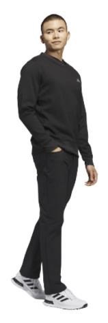 Adidas Ultimate365 ClimaWarm CrewNeck felpa da uomo, nera