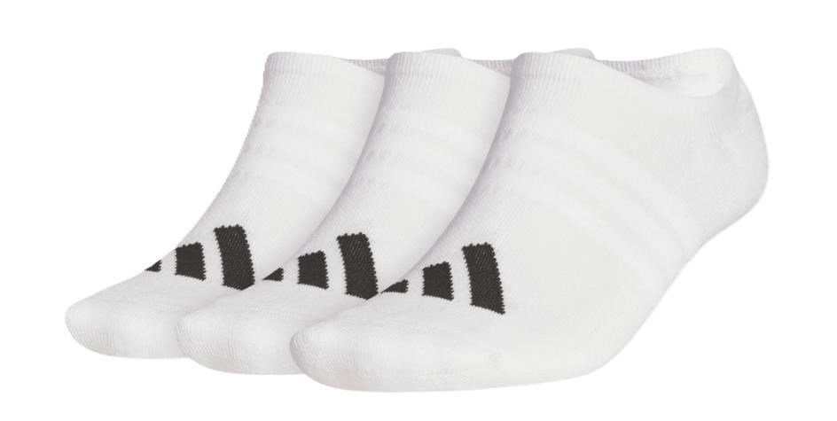 Adidas No Show calzini uomo (3 paia), bianchi