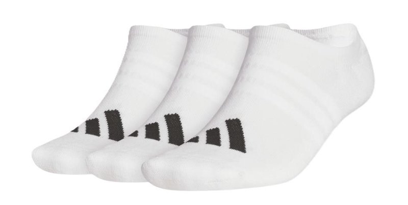 Adidas No Show calzini uomo (3 paia), bianchi