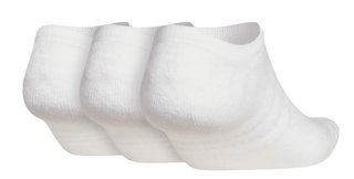 Adidas No Show calzini uomo (3 paia), bianchi